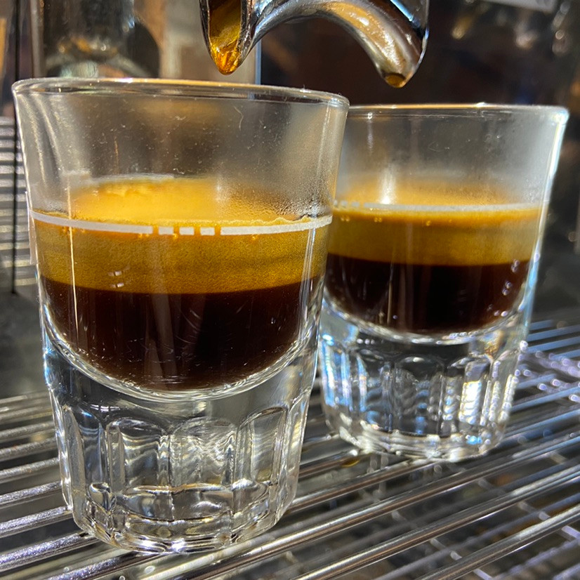 Espresso Crema in an espresso glass