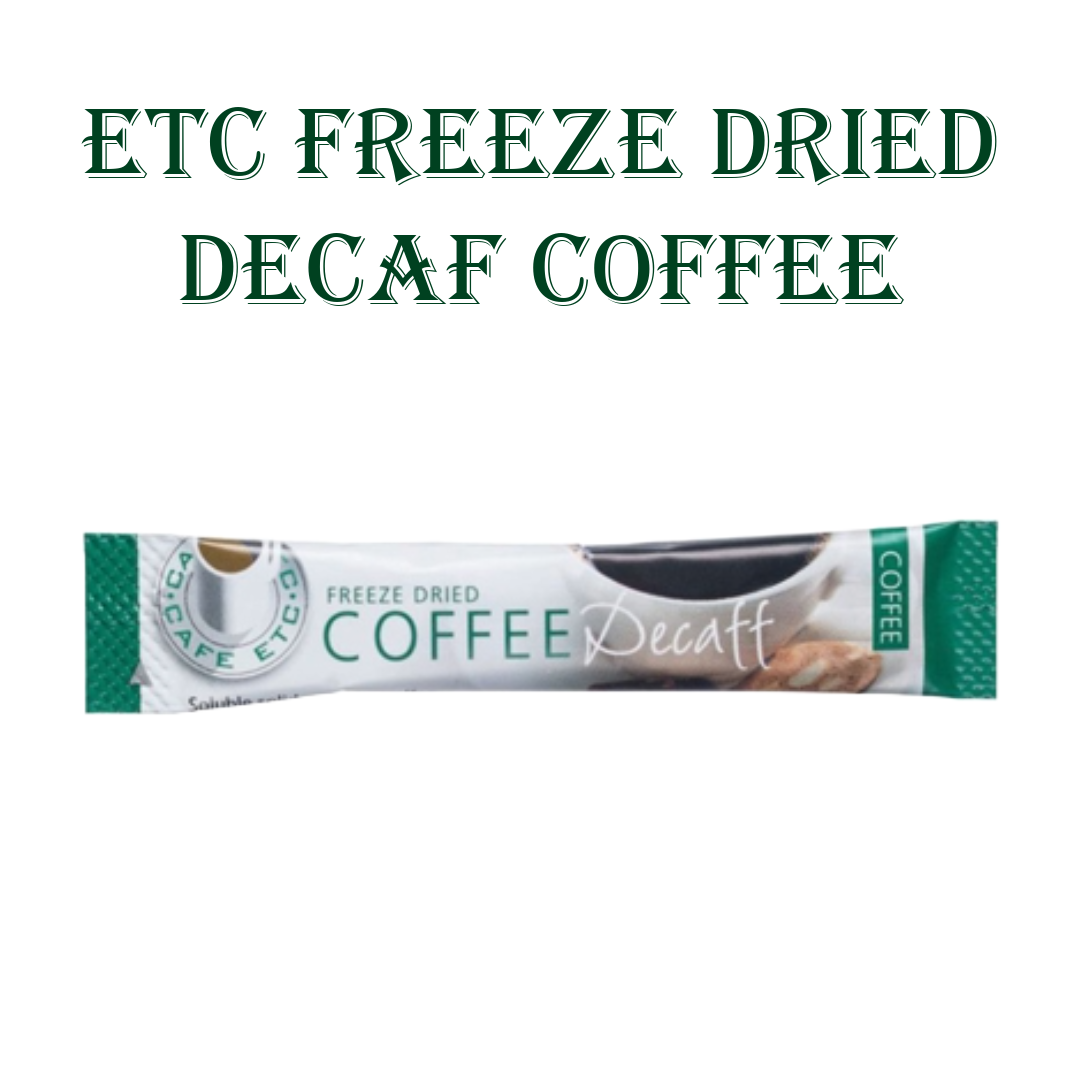 Cafe ETC Decaffeinated Freeze Dried Coffee Sticks