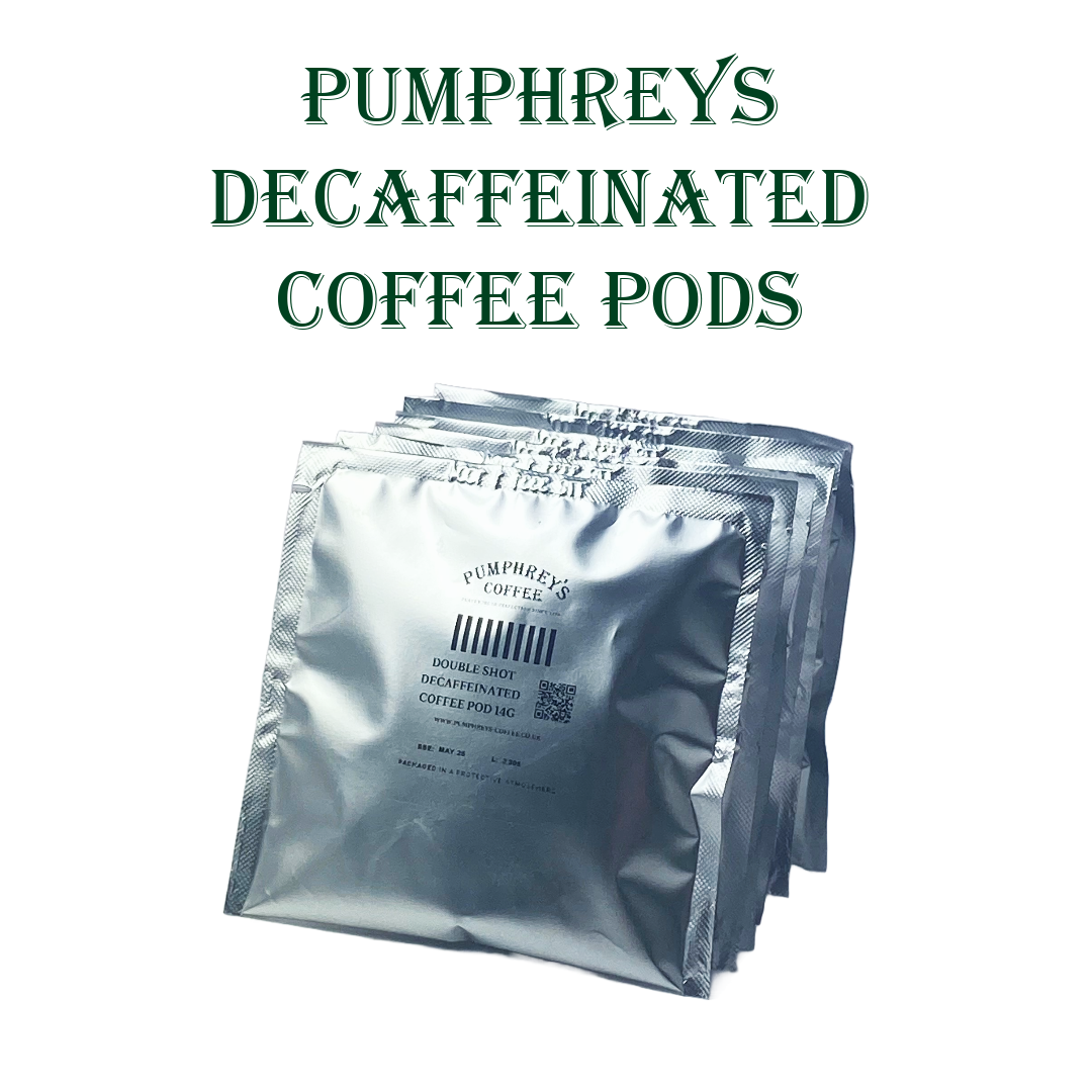 Decaffeinated dark roast coffee pods